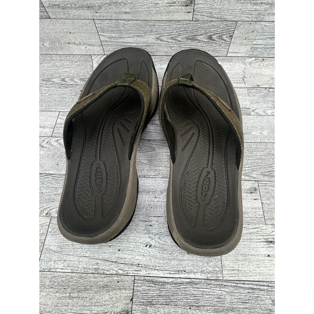 KEEN Mens Flip Flops‎ Sandals Olive Green Size 8 Water Ready Outdoor